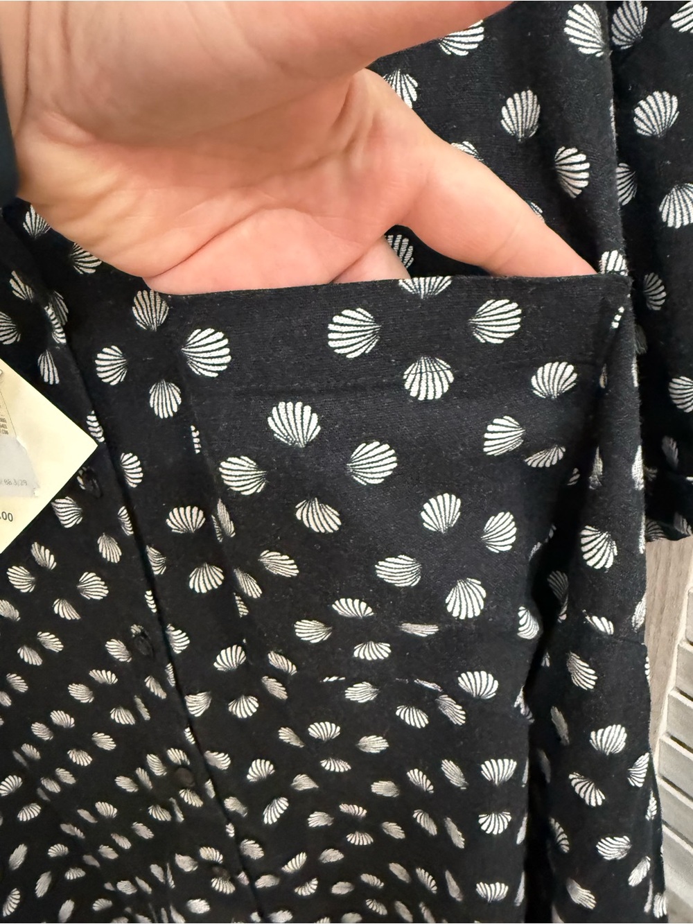 Ava & Viv Black and White Polka Dot Short Sleeve Blouse - Picture 6 of 10
